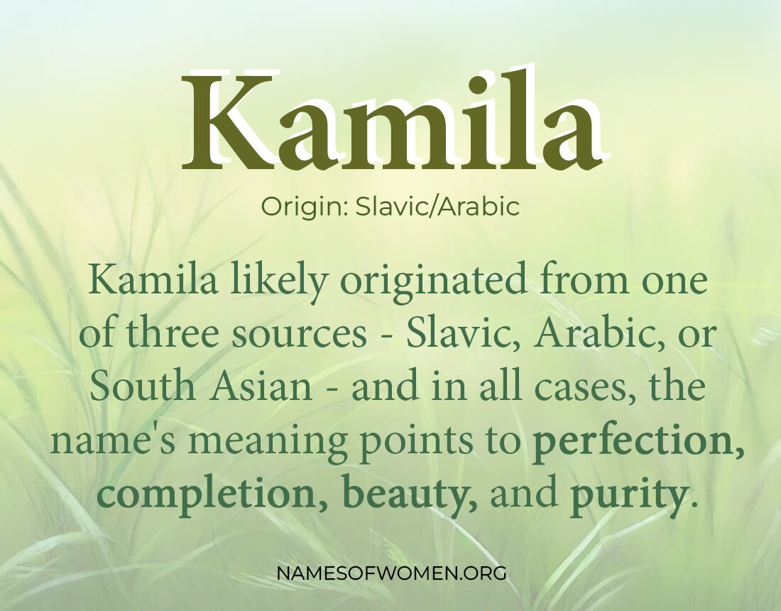 kamila name meaning